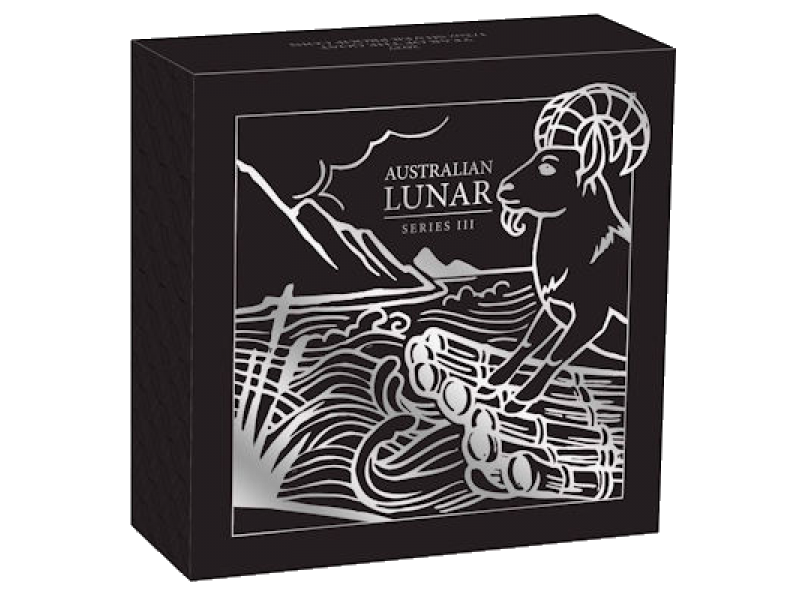  Сребърна монета "Лунарен календар, Година на Козата - 2027", 1/2 Oz